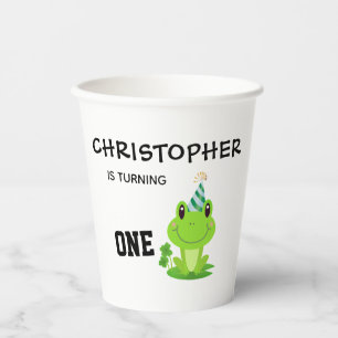 Frosch Party Erstgeburt Sumpf Grüner Frogg Pappbecher