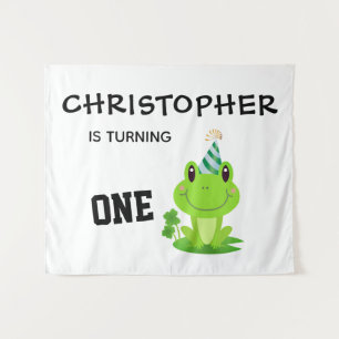 Frosch Party Erstgeburt Sumpf Grüner Frogg Wandteppich