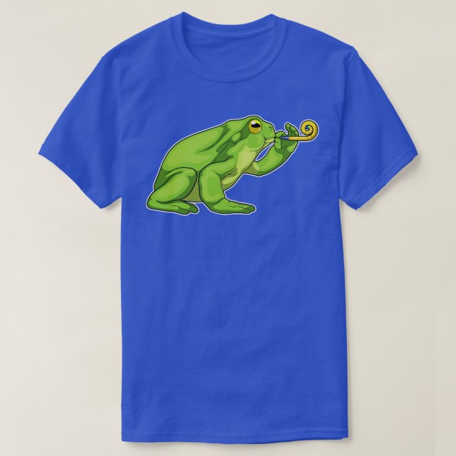 Frosch Party Horn T-Shirt (Design vorne)