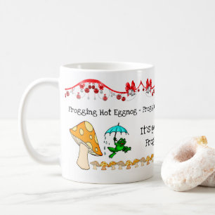 Frosch, Pilz, Frosch, heiße Eggnog-Tasse Kaffeetasse