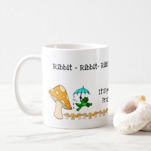 Frosch, Pilz, Ribbit Ribbit Tasse
