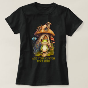 Frosch Pilz Wildblumen Wald Kröte, Froschliebhaber T-Shirt