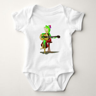 Frosch Playing Gitarre Funny Baby Bodysuit Baby Strampler