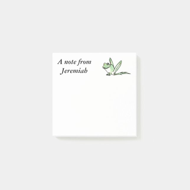 Frosch Post-it Klebezettel (Vorderseite)