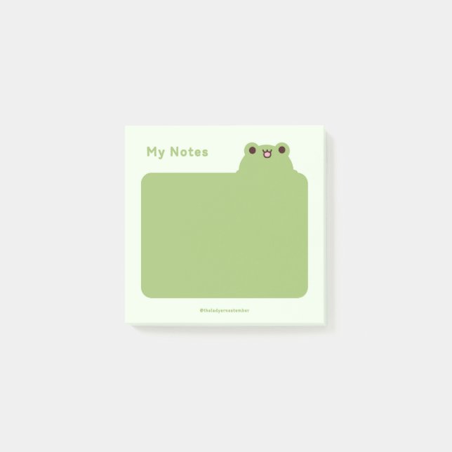 Frosch Post-it Klebezettel (Vorderseite)
