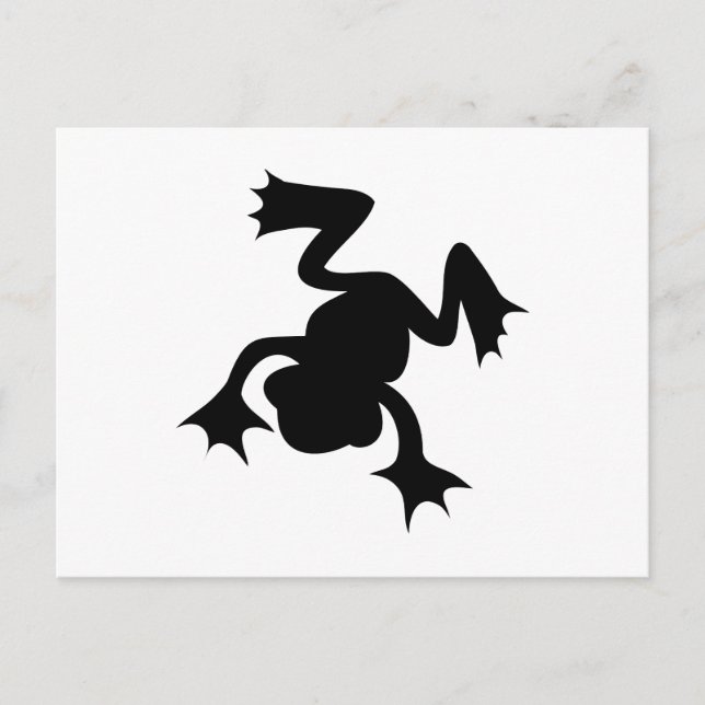 Frosch Postkarte (Vorderseite)