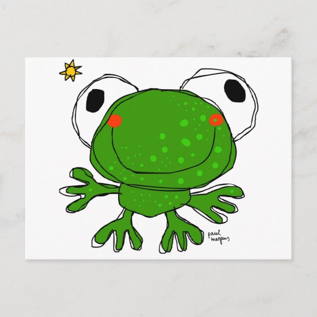 "Frosch" Postkarte (Vorderseite)