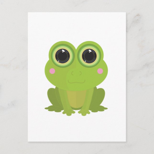 Frosch Postkarte (Vorderseite)