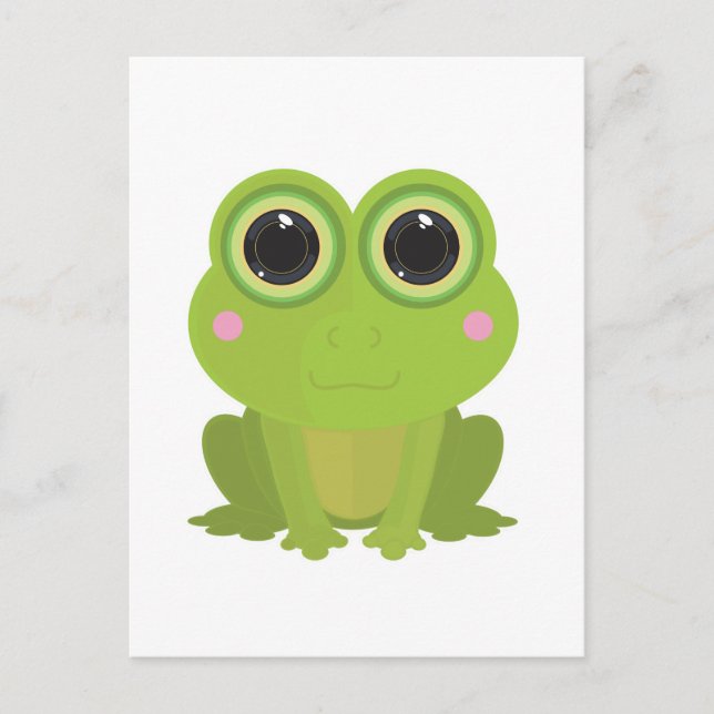 Frosch Postkarte (Vorderseite)