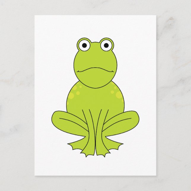 Frosch Postkarte (Vorderseite)