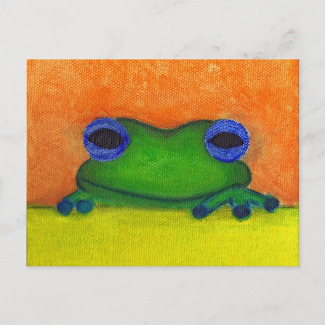 Frosch Postkarte (Vorderseite)
