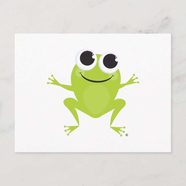 Frosch Postkarte (Vorderseite)