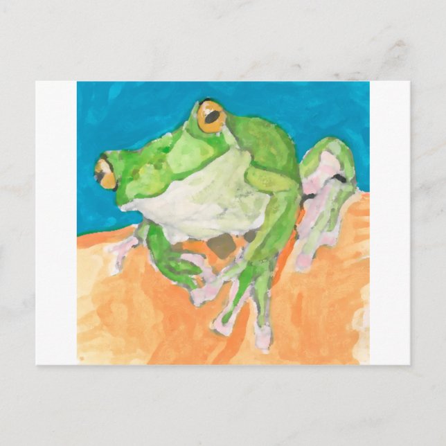 Frosch Postkarte (Vorderseite)