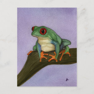 Frosch-Postkarte mit Mit Augen Fett Postkarte