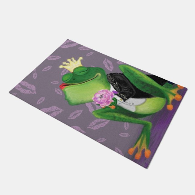 Frosch Prince Doormat - Kissy Fußmatte (Schrägansicht)