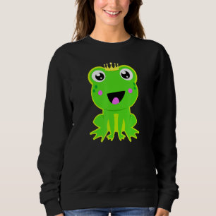 Frosch Prince Funny Fairy Tale Lover Geschenk Klei Sweatshirt