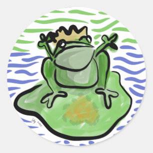 Frosch Prince Valentine Aufkleber