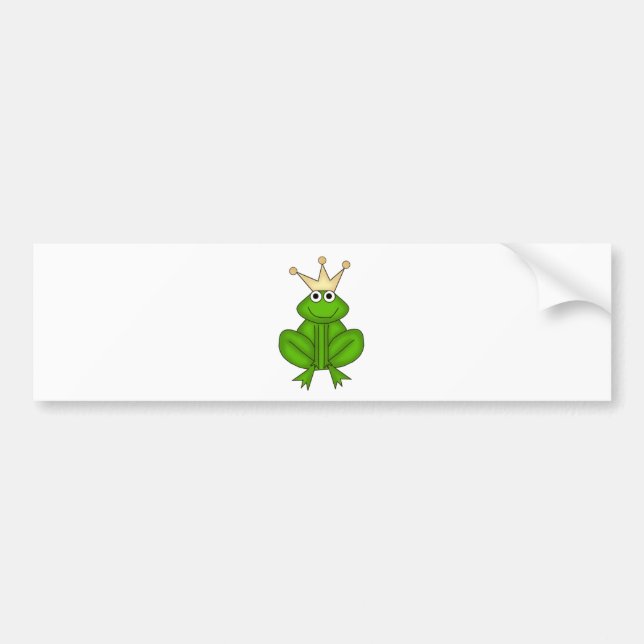 Frosch-Prinz Autoaufkleber (Vorne)