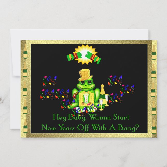 Frosch-Prinz Einladung (Vorderseite)