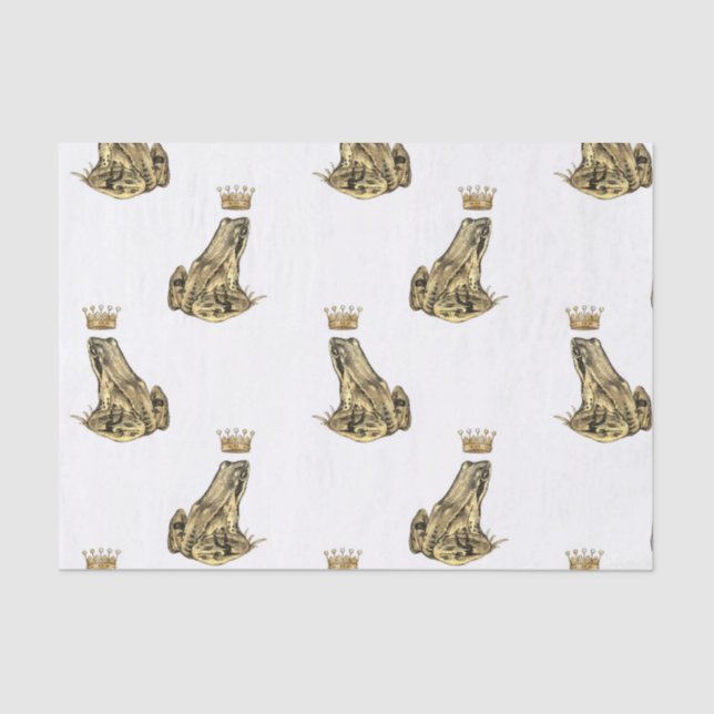 Frosch Prinz Magic Charm Fantasy Goldene Krone Seidenpapier (Vorderseite)