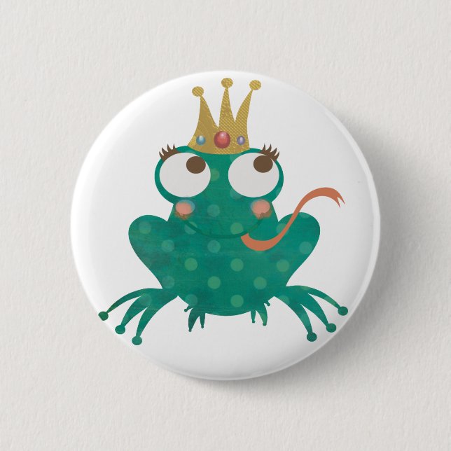 Frosch-Prinz Pin Button (Vorderseite)