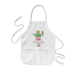 Frosch-Prinzessin Apron Kinderschürze