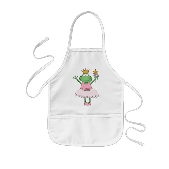Frosch-Prinzessin Apron Kinderschürze (Vorne)