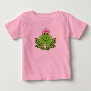 Frosch Prinzessin Baby Feinripp T-Shirt