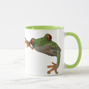 Frosch Red Mit Augen Green Mattiert Glass Coffee T Tasse