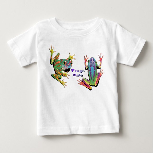Frosch-Regel-Säuglings-T - Shirts (Vorderseite)
