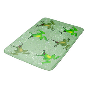 Frosch Regentropfen Abstrakt Badematte