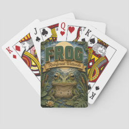 Frosch-Regenwald-Feuchtgebiet POPCUT Spielkarten