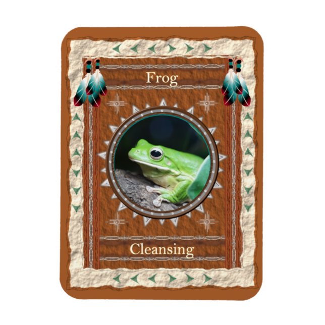 Frosch - Reinigungs Vinyl Flexi Magnet (Vertikal)