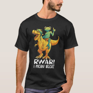 Frosch Reitender Rex Rawr Blöken Geburtstag Junge T-Shirt