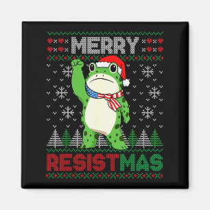 Frosch Retro Frohe Resistmas Lustig Politisch Häss Magnet