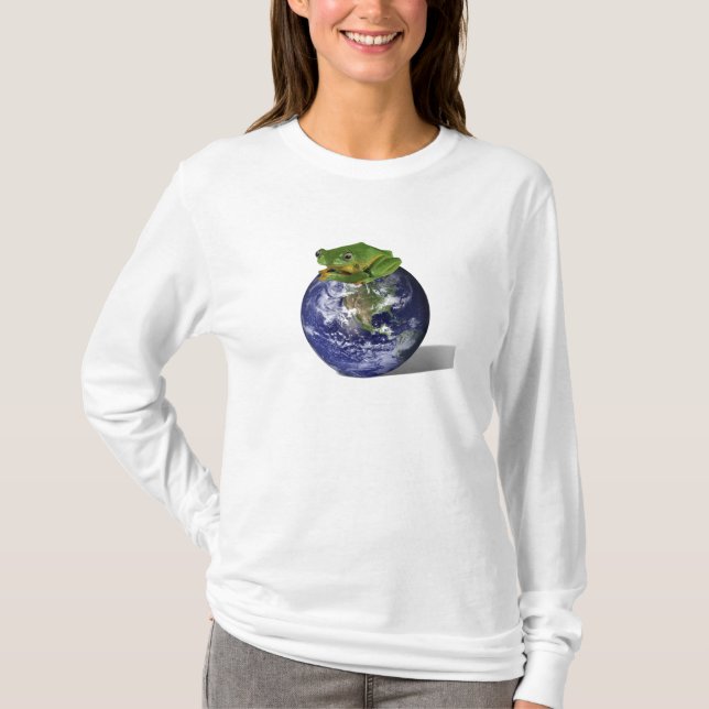 Frosch retten die Welt T-Shirt (Vorderseite)