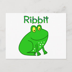 Frosch Ribbit Postkarte