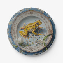 Frosch - Runde Papierplatten