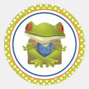 Frosch Runder Aufkleber