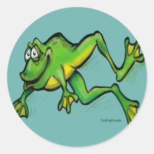 Frosch Runder Aufkleber
