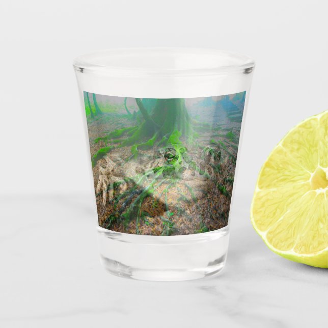 Frosch Schnapsglas (Vorderseite)