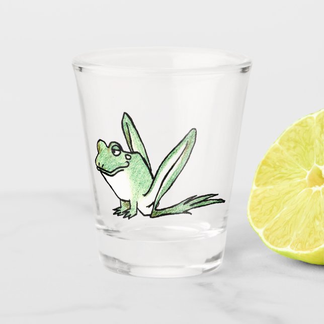 Frosch Schnapsglas (Vorderseite)