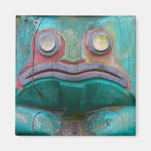 Frosch-Schnitzen Magnet