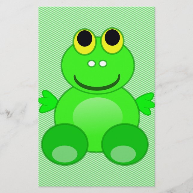 Frosch Scrapbook Paper Briefpapier (Vorderseite)