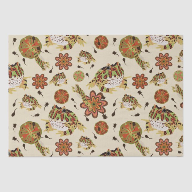 Frosch Seidenpapier (Vorderseite)