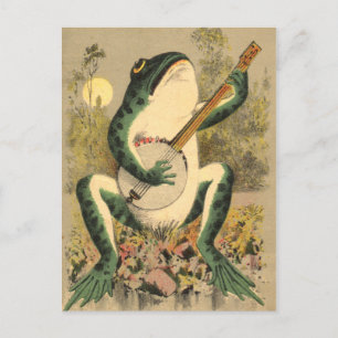 Frosch Serenade Postkarte