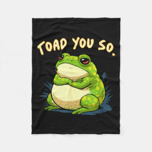 Frosch-Shirt-Kröte-Du-bist-so-lustig-Kröten-Meme Fleecedecke