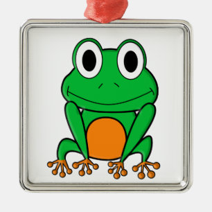 Frosch Silbernes Ornament