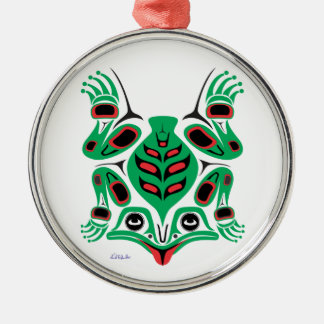 Frosch Silbernes Ornament