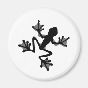 Frosch-Silhouette Magnet